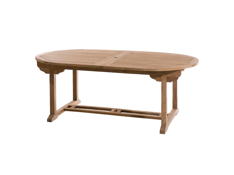  Table ovale avec allonge 200300 cm en teck - gardena  - Conforama C