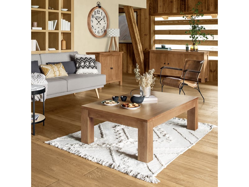  Tapis inca coton tufté blanc ivoire 120x170cm INCA - Conforama B
