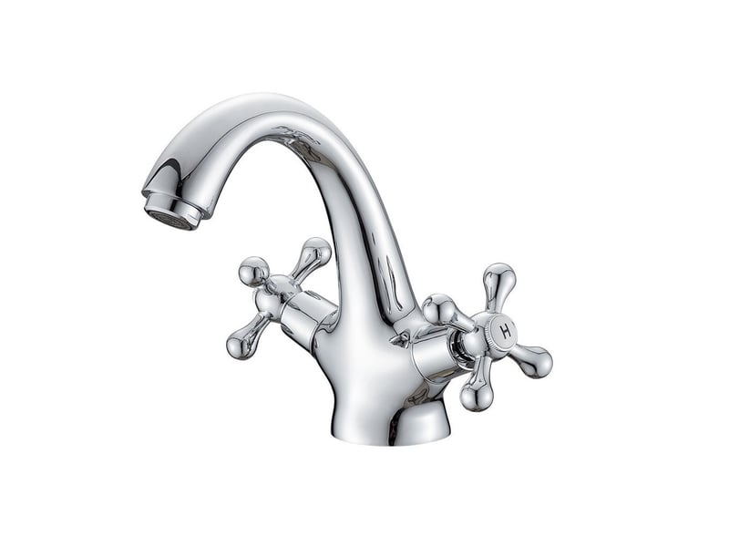  Mélangeur lavabo fixe chromé klaxon électrolytique  - Conforama A