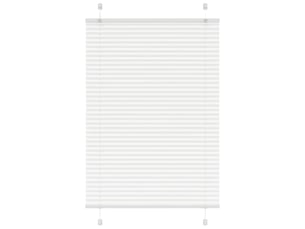 Store plissé, store de fenêtre blanc 90x100 cm largeur du tissu 89,4 cm polyester cf46767