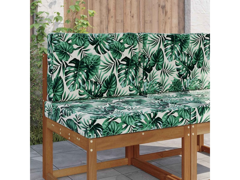 Coussin de canapé d'extérieur, coussin de chaise polyester motif feuilles cf54119 - Conforama B