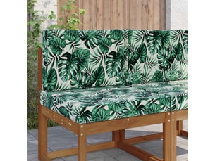 Coussin de canapé d'extérieur, coussin de chaise polyester motif feuilles cf54119