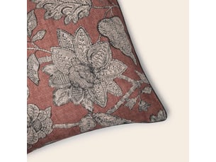 Housse de coussin en fleurs indiennes imprimées  lilivati