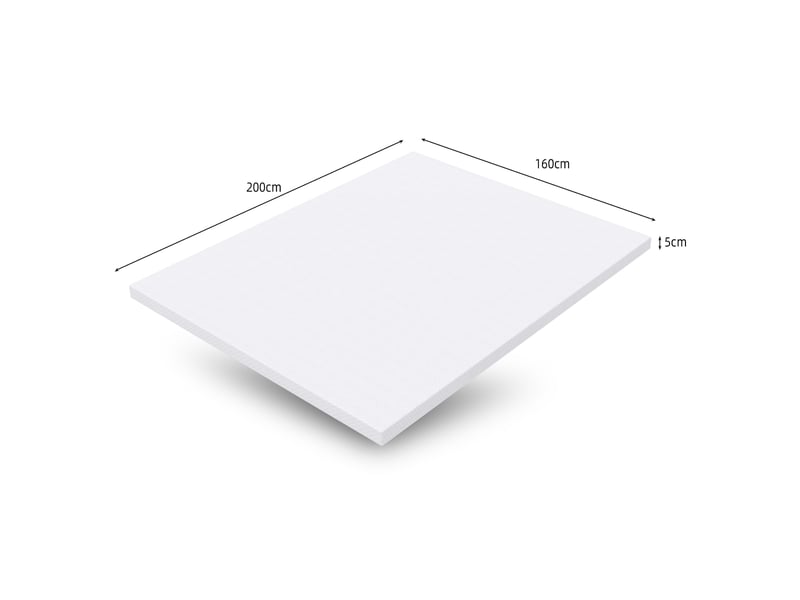  Matelas h3 160 × 200 cm en mousse, déhoussable et lavable, certification oeko-tex, blanc  - Conforama D