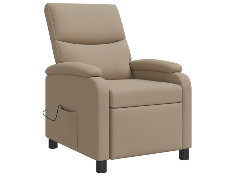  Vidaxl fauteuil de massage inclinable cappuccino simili cuir  - Conforama E