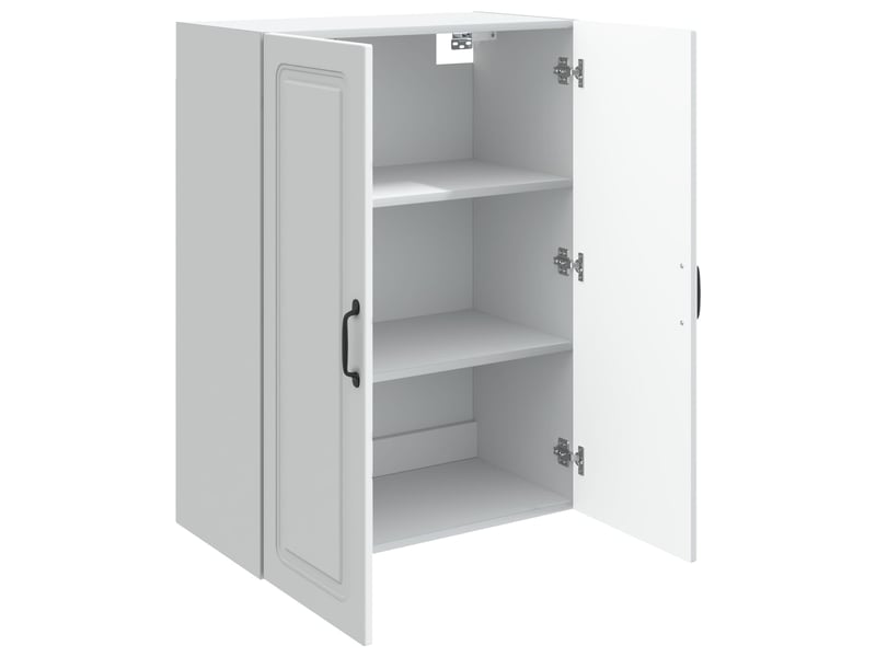  Armoire murale salon, meuble de rangement 66x34,5x90 cm bois d'ingénierie blanc shl9403  - Conforama C