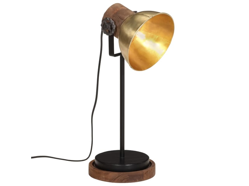  Lampe de bureau 25 w laiton antique 17x17x50 cm e27  - Conforama B