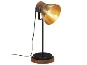 Lampe de bureau 25 w laiton antique 17x17x50 cm e27
