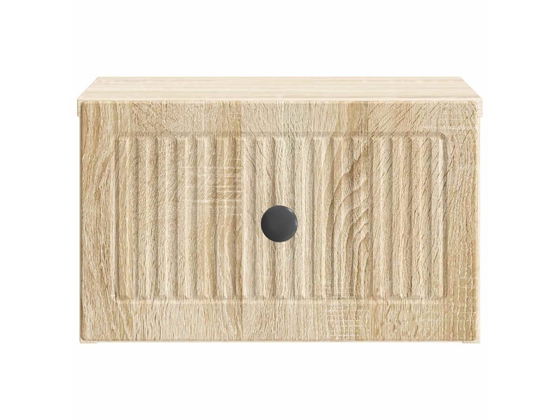  Table de chevet - cabinet de chevet - table de nuit mural chêne sonoma 33 x 34,5 x 20 cm  - Conforama D