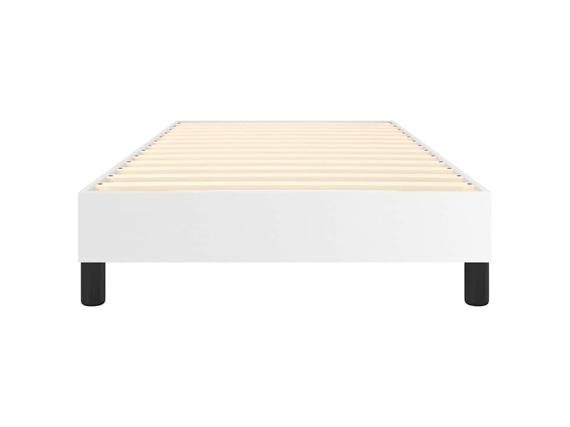  Lit simple- lit adulte -  cadre de lit à lattes blanc 100x200 cm similicuir  - Conforama D