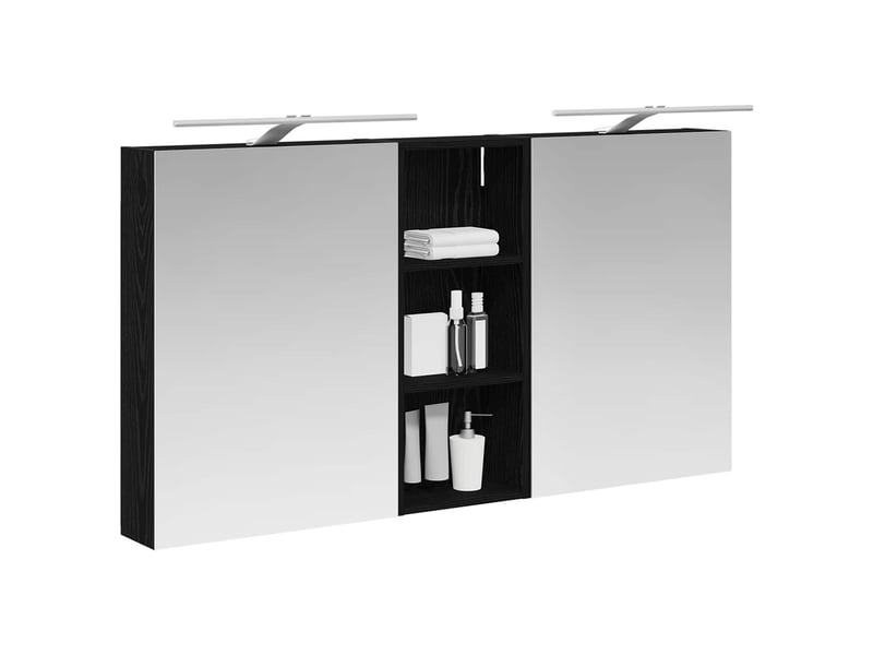 Ensemble de meubles de salle de bain 3 pcs 130x14.5x70 cm shl9108 - Conforama C