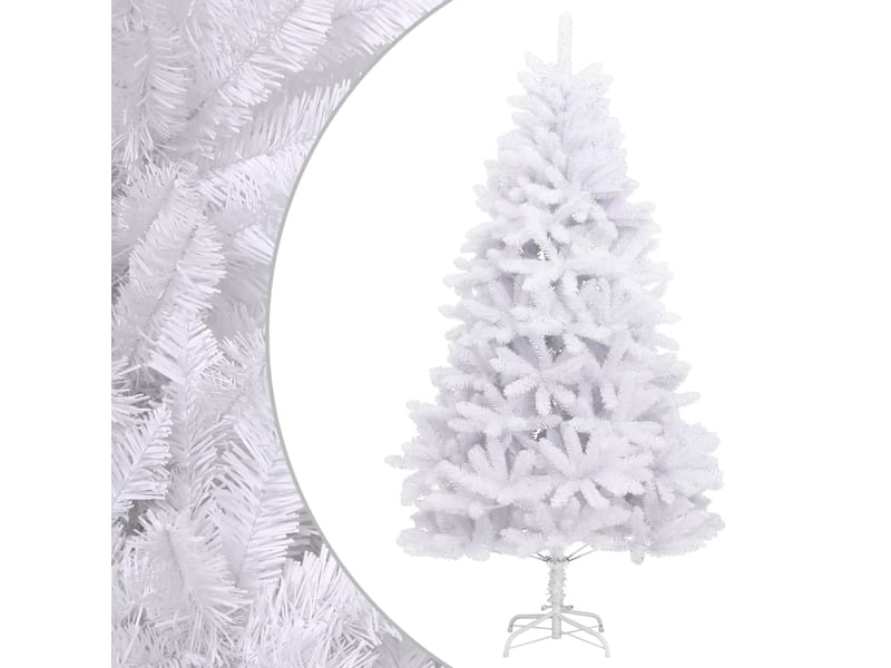  Sapin de noël - arbre de noël artificiel à charnières avec support blanc 270 cm  - Conforama B