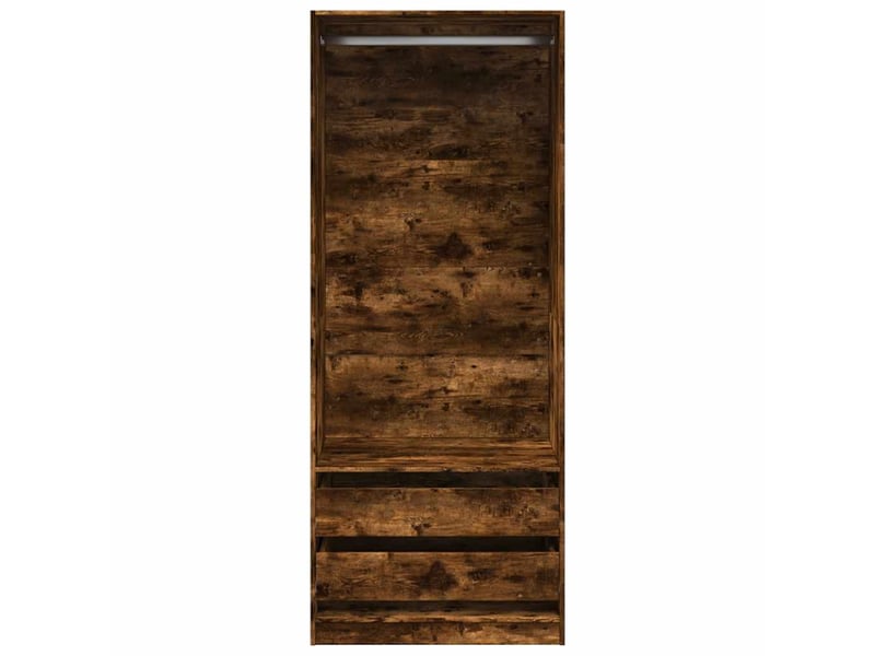  Garde-robe chambre, armoire de rangement chêne fumé 80x50x200 cm bois d'ingénierie shl8558  - Conforama D