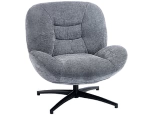 Fauteuil fixe pivotant <strong>PANGIVO</strong> <strong></strong> Tissu gris