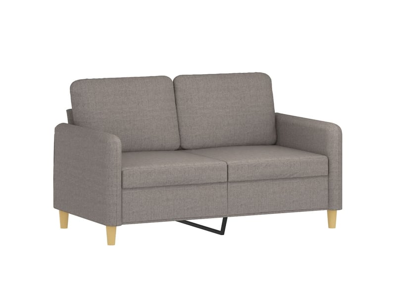  Canapé droit, sofa, canapé 2 places avec oreillers décoratifs taupe 120 cm tissu cf19991  - Conforama D