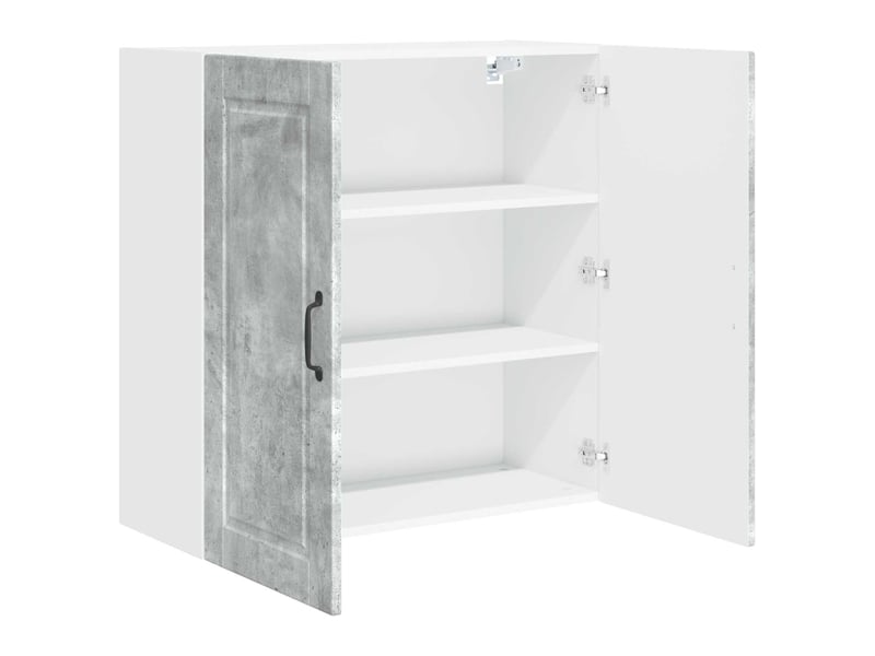 Armoire de cuisine gris béton 80x31x80cm bois d'ingénierie shl4914 - Conforama E