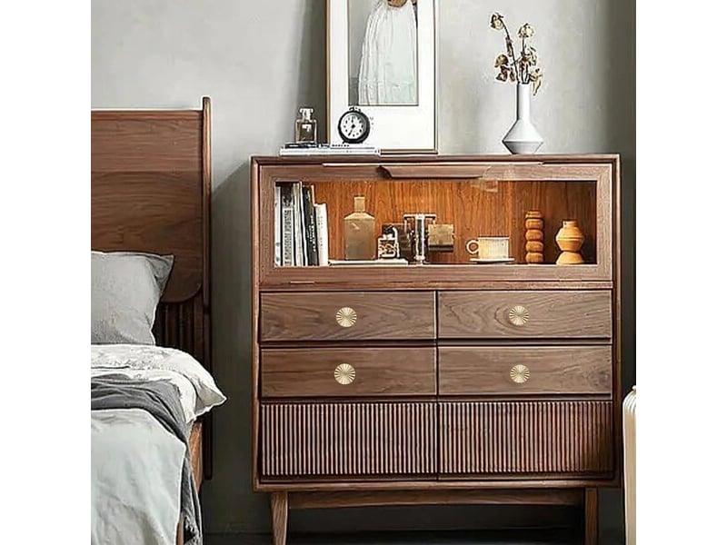  Paire de tirateurs dorés vintage, poignées pour commodes, meubles de salle de bain, chambre à coucher et portes de cuisine  - Conforama A