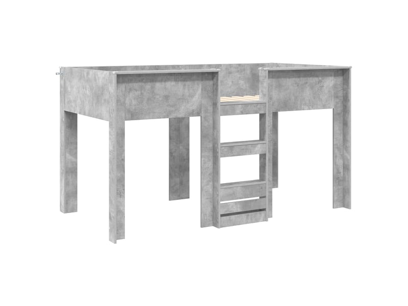 Lit superposé pour enfants - lit jeune gris béton 100 x 200 cm - Conforama D