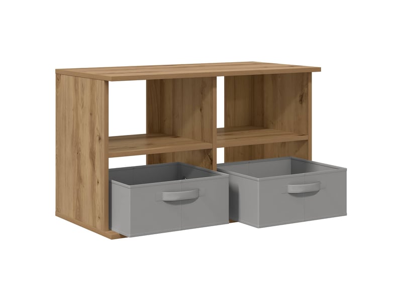 Support de télévision 79x40x48 cm chêne artisanal  - Conforama E