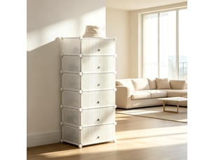 Chiffonnier <strong></strong> <strong></strong> coloris blanc