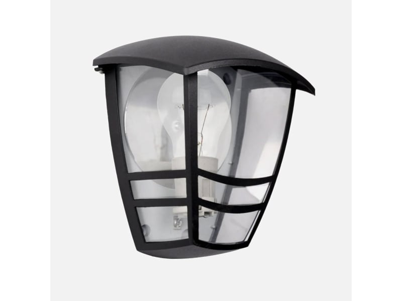  Applique extérieure classique fabrilamp alnilan noir, 1 x e27, ip44, 20 x 17,5 x 13 cm 150261109 - Conforama A