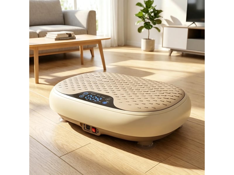 Plateforme vibrante fitness 20 vitesses, 3 programmes, écran led et télécommande - Conforama B
