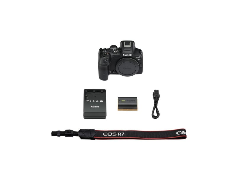  Canon eos r7 avec ef-eos r adaptateur d'objectif noir CANON EOS R7 - Conforama W