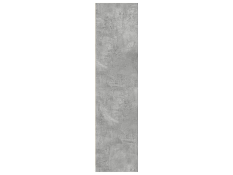  Garde-robe chambre, armoire de rangement gris béton 100x50x200 cm aggloméré  - Conforama E