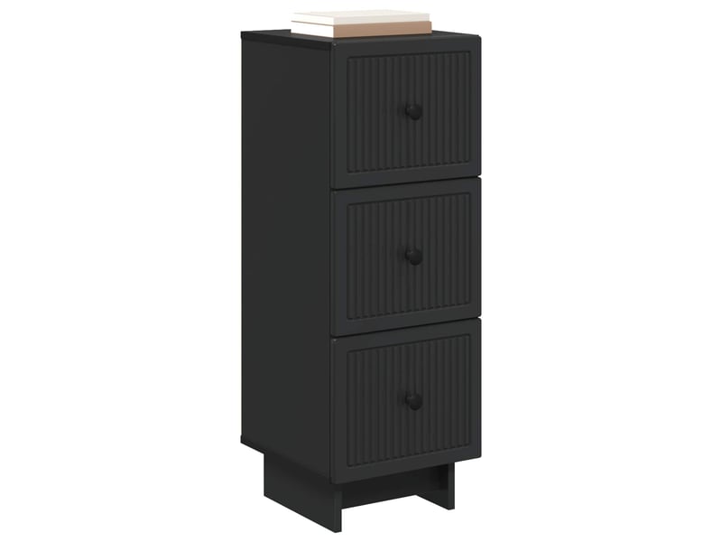  Armoire à tiroirs, rangement bureau noir 33 x 34,5 x 90 cm bois d'ingénierie shl8119  - Conforama C