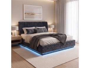Lit coffre 160x200 cm   Tröstiar coloris bleu