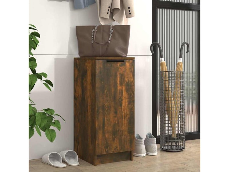  Meuble à chaussure | armoire à chaussures chêne fumé 30x35x70 cm bois d'ingénierie  - Conforama B