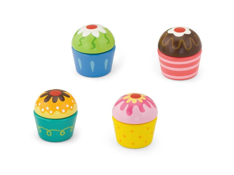  Dînette viga 50808 - 4 cupcakes en bois 6934510508081 - Conforama A