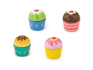 Dînette viga 50808 - 4 cupcakes en bois