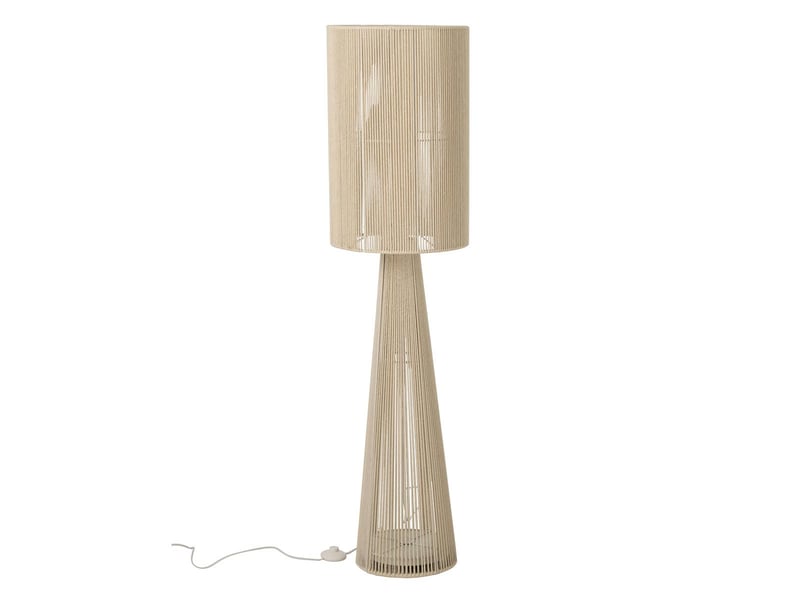  Lampadaire design corde tova 140cm beige  - Conforama A