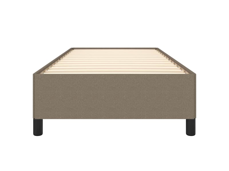  Lit simple- lit adulte -  cadre de lit sans matelas taupe 90x200 cm tissu  - Conforama D