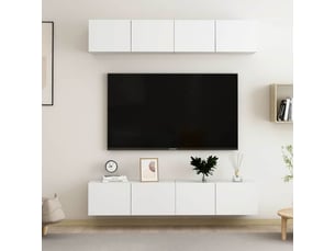 Meuble tv coloris blanc  <strong></strong>  <strong></strong>