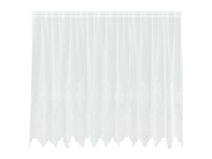 Rideau en dentelle, rideau ajouré, voilage blanc 140 x 300 cm polyester cf43666