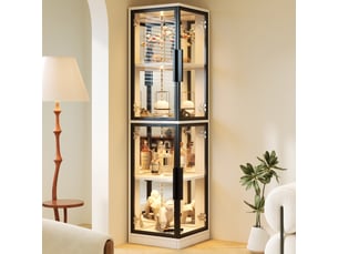 Vitrine coloris blanc <strong></strong> <strong></strong> - 44 cmx164 cm