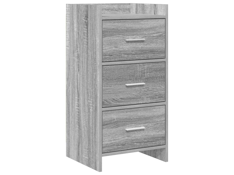  Buffet - bahut - meuble de rangement sonoma gris 40 x 36 x 80 cm bois d'ingénierie  - Conforama A