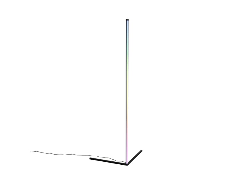  Lampadaire noir avec led rgb et télécommande - carla  - Conforama A