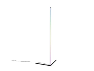 Lampadaire noir avec led rgb et télécommande - carla