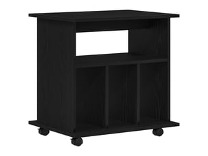 Caisson roulant de bureau 60 x 45 x 55 cm bois d'ingénierie chêne noir