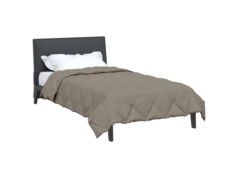  Duvet - couette complet toute l'année gris clair 135 x 200 cm microfibre  - Conforama C