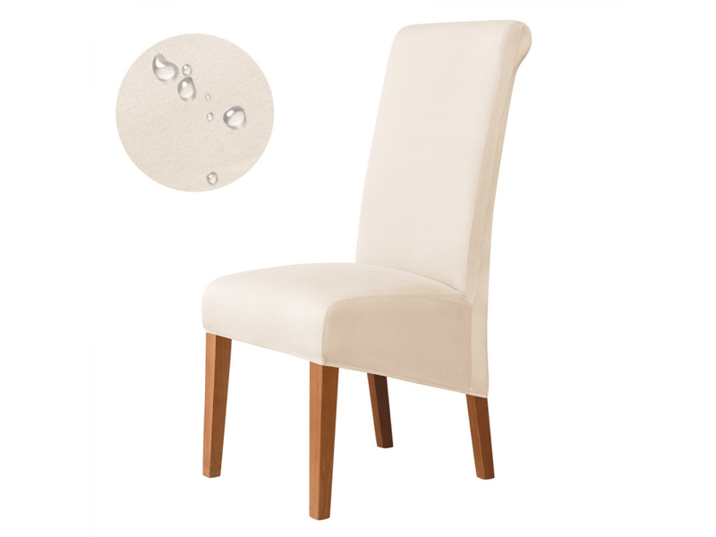  Housses de chaises de restaurant, douces et élastiques, adaptées aux grandes chaises de salle à manger, amovibles et lavables, lot de 2, blanches XLH-ZLS-009322ZLS - Conforama A