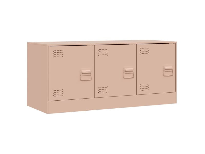  Meuble tv - banc tv - meuble de rangement rose 99x39x44 cm acier  - Conforama A