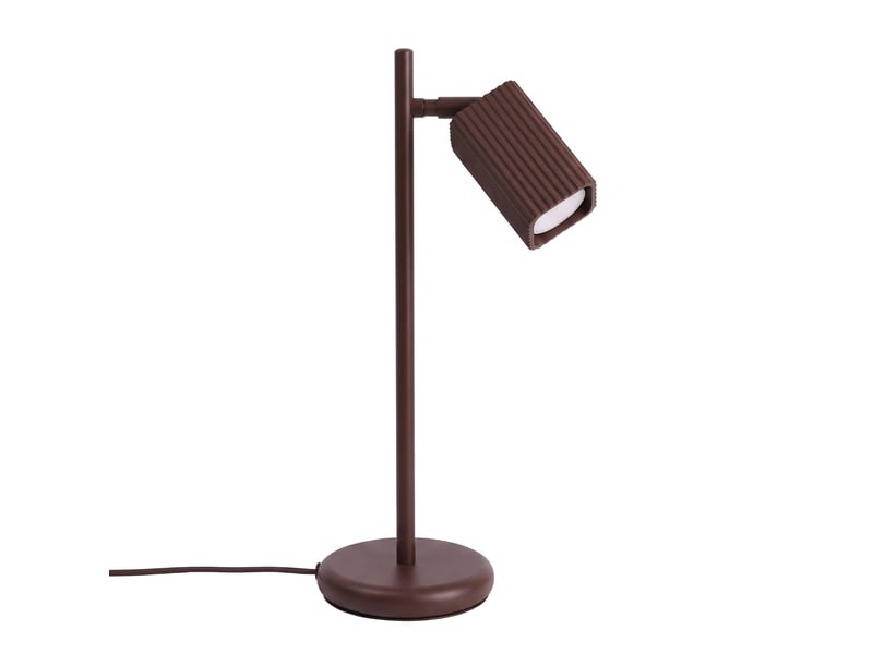 Lampe de table rayo brune aluminium moderne 43x14.5x14.5cm SL.3243 - Conforama A