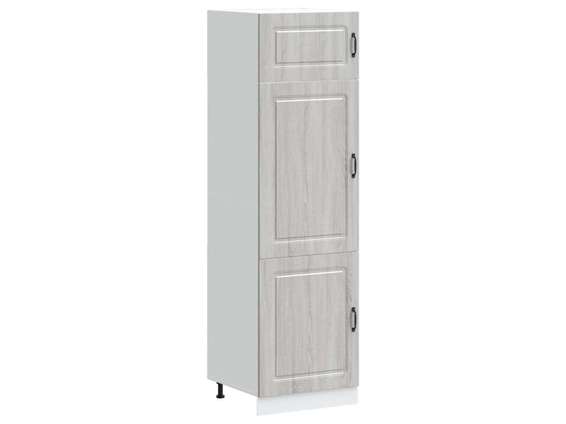  Meuble de rangement, armoire de cuisine kalmar sonoma gris bois d'ingénierie shl5388  - Conforama A