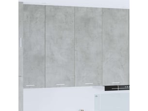 Meuble de rangement, armoire suspendue gris béton 80x31x100cm bois d'ingénierie shl5437