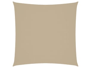 Voile de parasol - voile d'ombrage tissu oxford carré 7x7 m beige