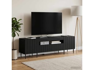 Meuble tv coloris noir 1 cm <strong></strong> <strong></strong>